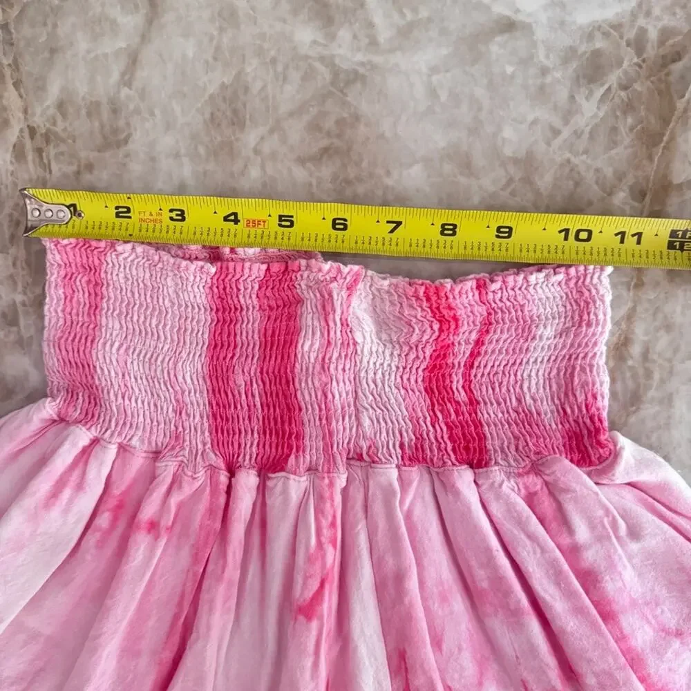 Little Peixoto Tie-Dye Smocked Ruffle Tiered Skirt Set with Lace Trim size 14